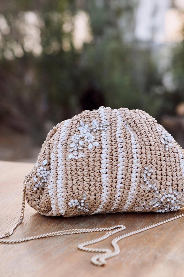 M.A.B.E alora clutch - nat/ecru