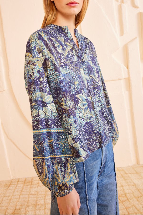 Ulla Johnson harlowe blouse portofino