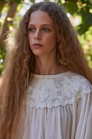 Faune pearl blouse side