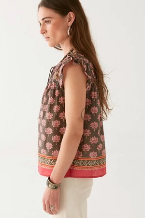 Maison Hotel charlize blouse mondrian detail Maison Hotel charlize blouse mondrian detail