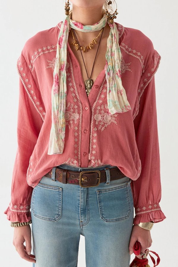 Maison Hotel philippa blouse fragola