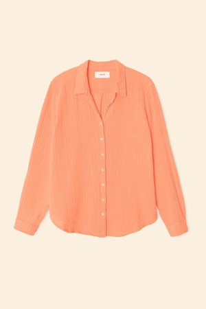 Xirena  scout shirt cantaloupe  side
