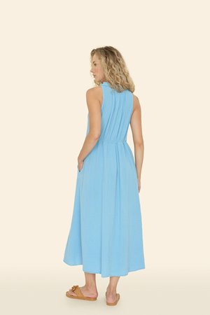 Xirena  liza dress atlas blue  back