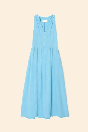 Xirena  liza dress atlas blue  detail