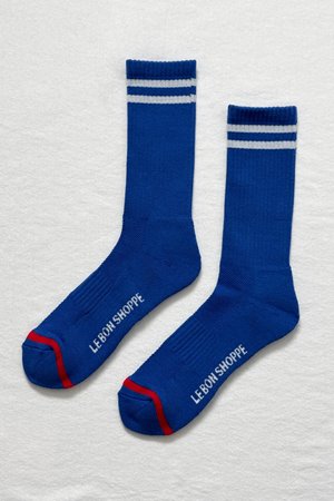 Le Bon Shoppe boyfriend sock cobalt