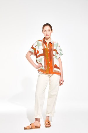 Mapoesie andrew shirt calico tan