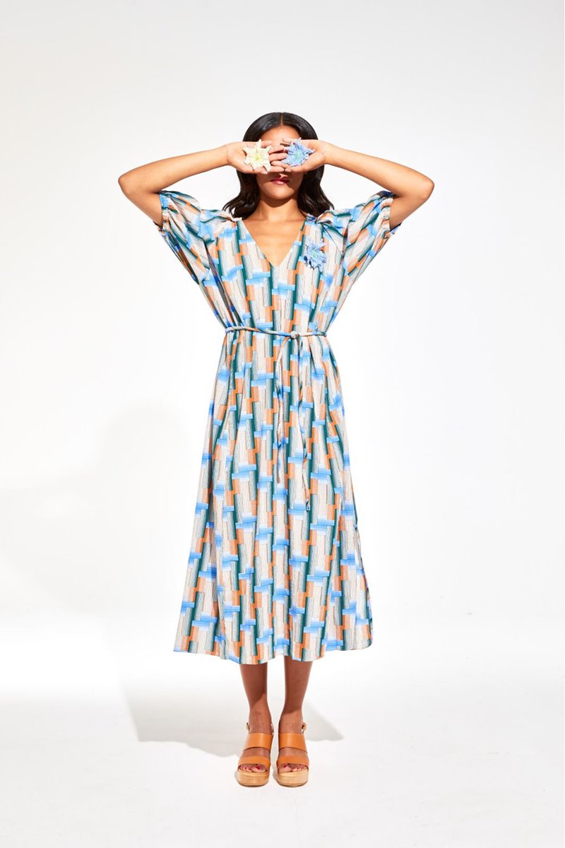 Mapoesie alba dress echo blue