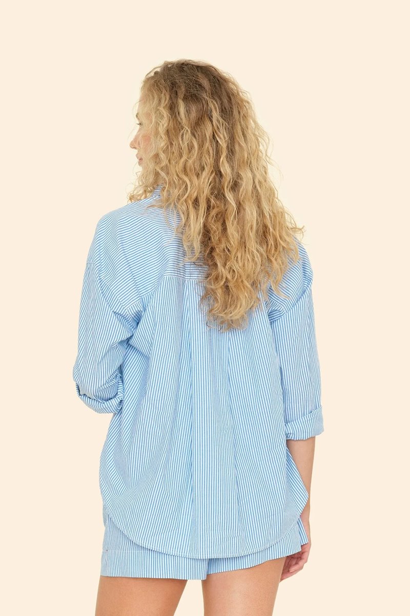 Xirena  jordy shirt myrtle blue  back