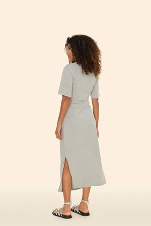 Xirena  tiana dress heather grey back