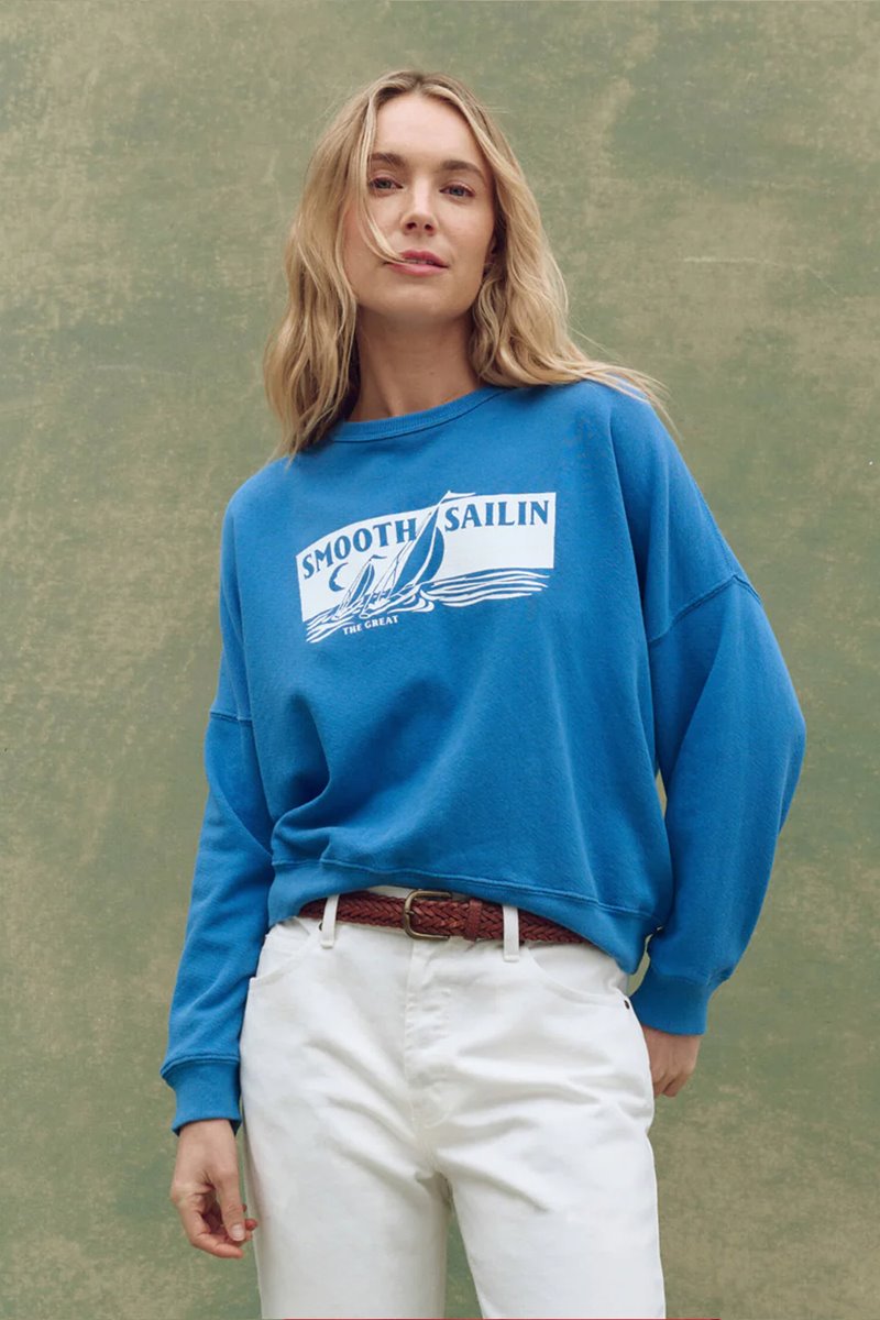 The Great the teammate sweatshirt smooth sailin 