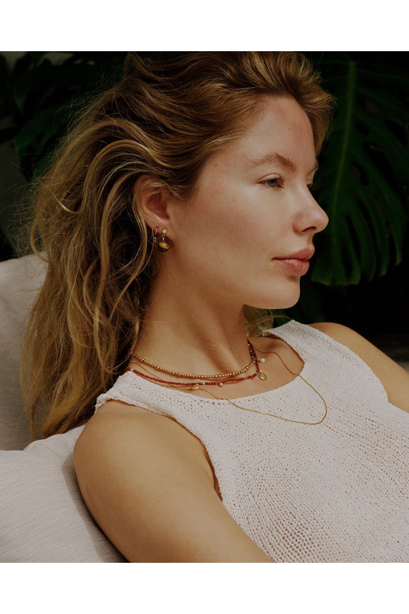 Anni Lu maroon harmony necklace  back