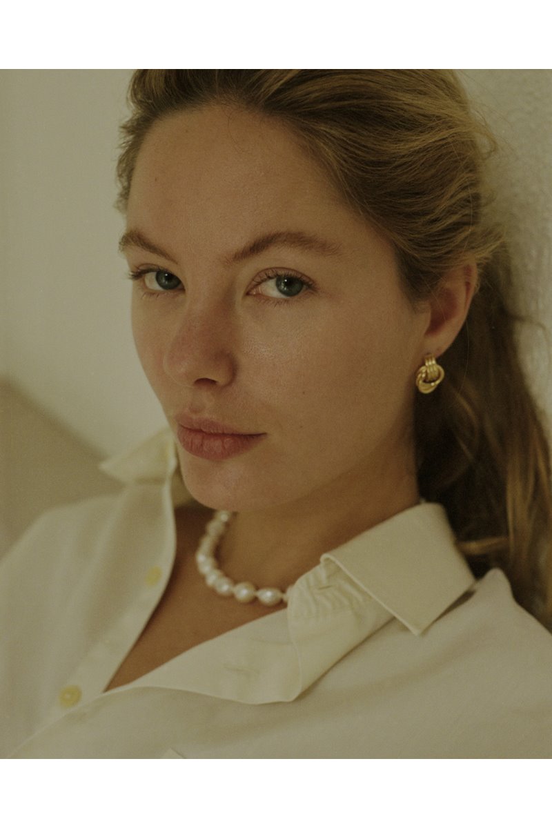 Anni Lu triplet earring gold  back