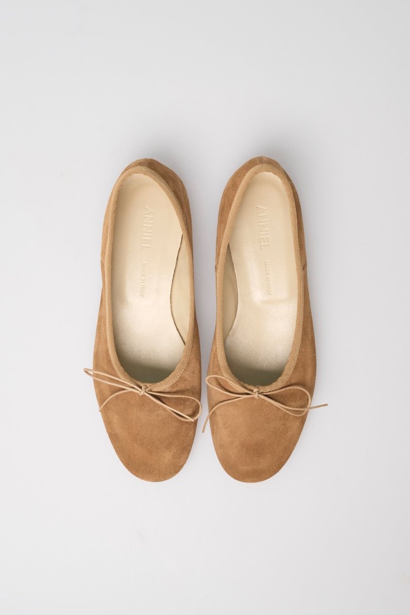 Anniel  sogno suede ballet pump sigaro side Anniel  sogno suede ballet pump sigaro side