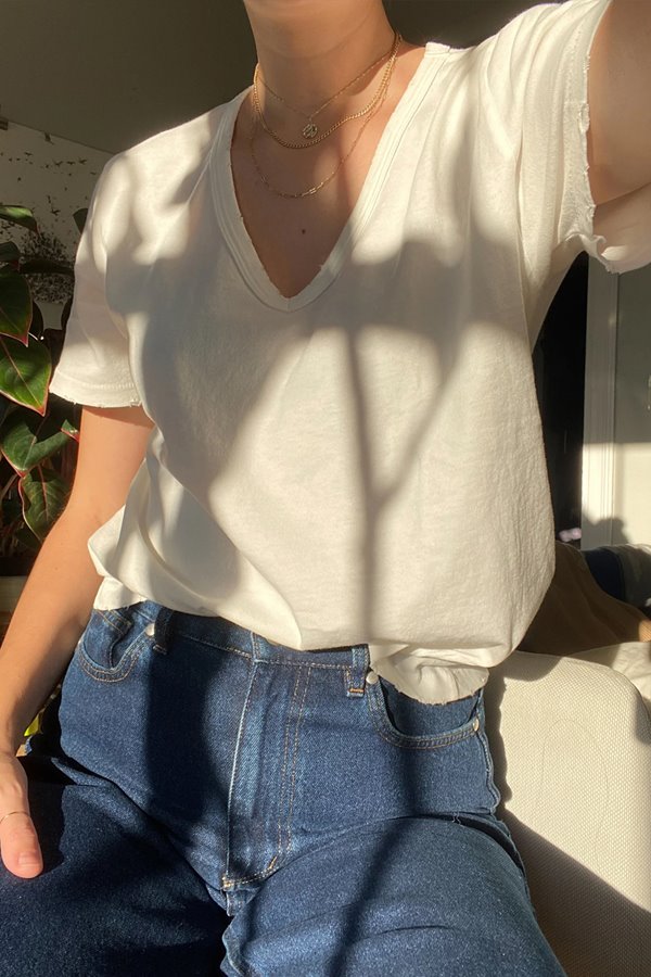 Le Bon Shoppe la vie tee vintage white