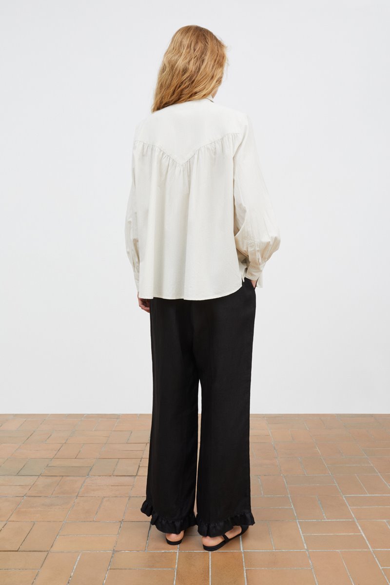 Skall Studio louise shirt optic white back