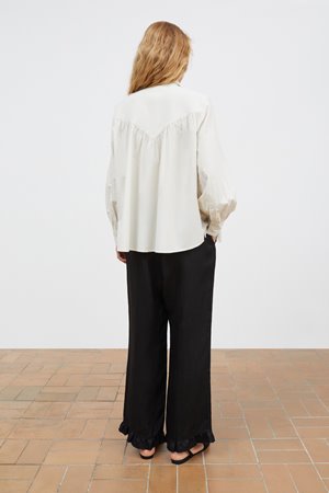 Skall Studio louise shirt optic white back