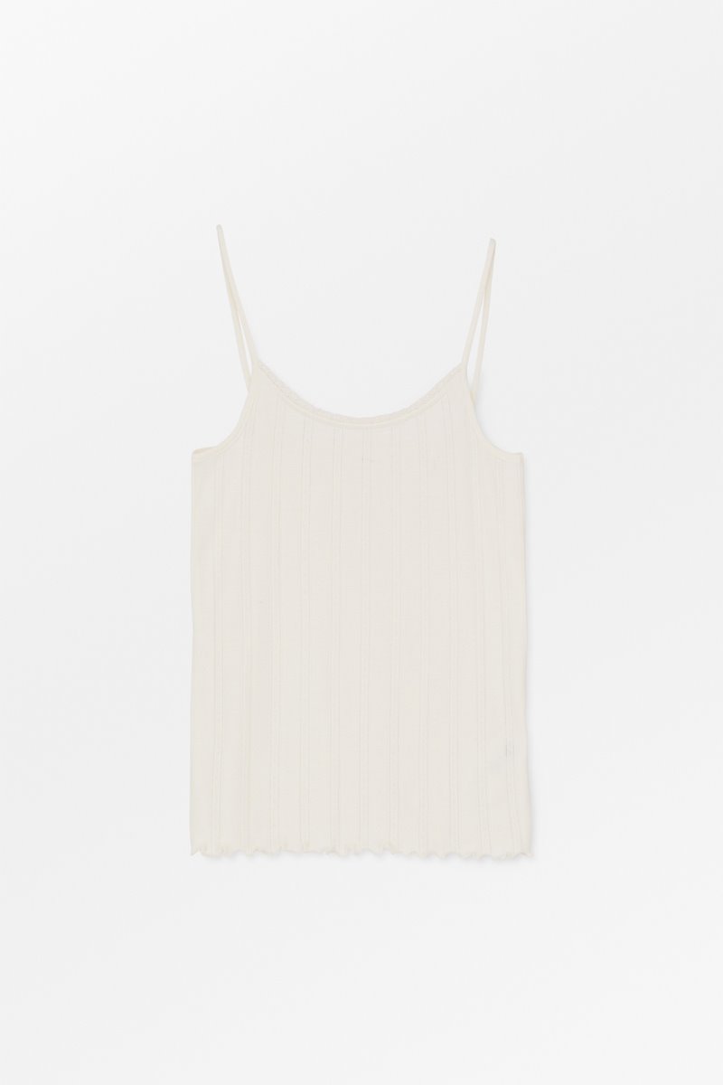 Skall Studio june cami top ecru  detail