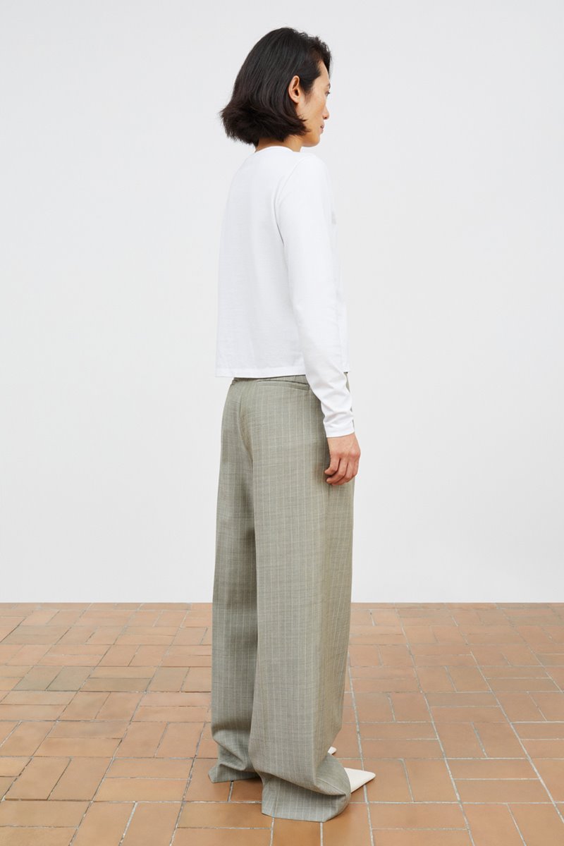 Skall Studio thom trouser light grey back