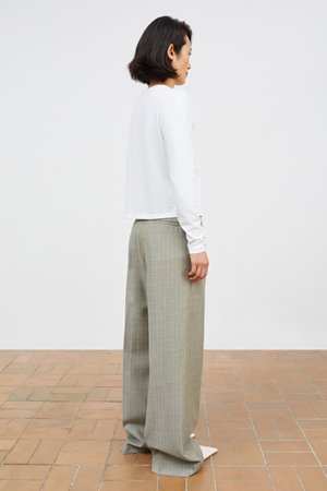 Skall Studio thom trouser light grey back