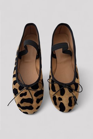 Anniel  ballet pump suede animal