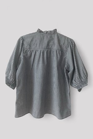 Kj's Laundry darcie top black gingham  back