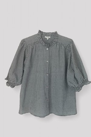Kj's Laundry darcie top black gingham 