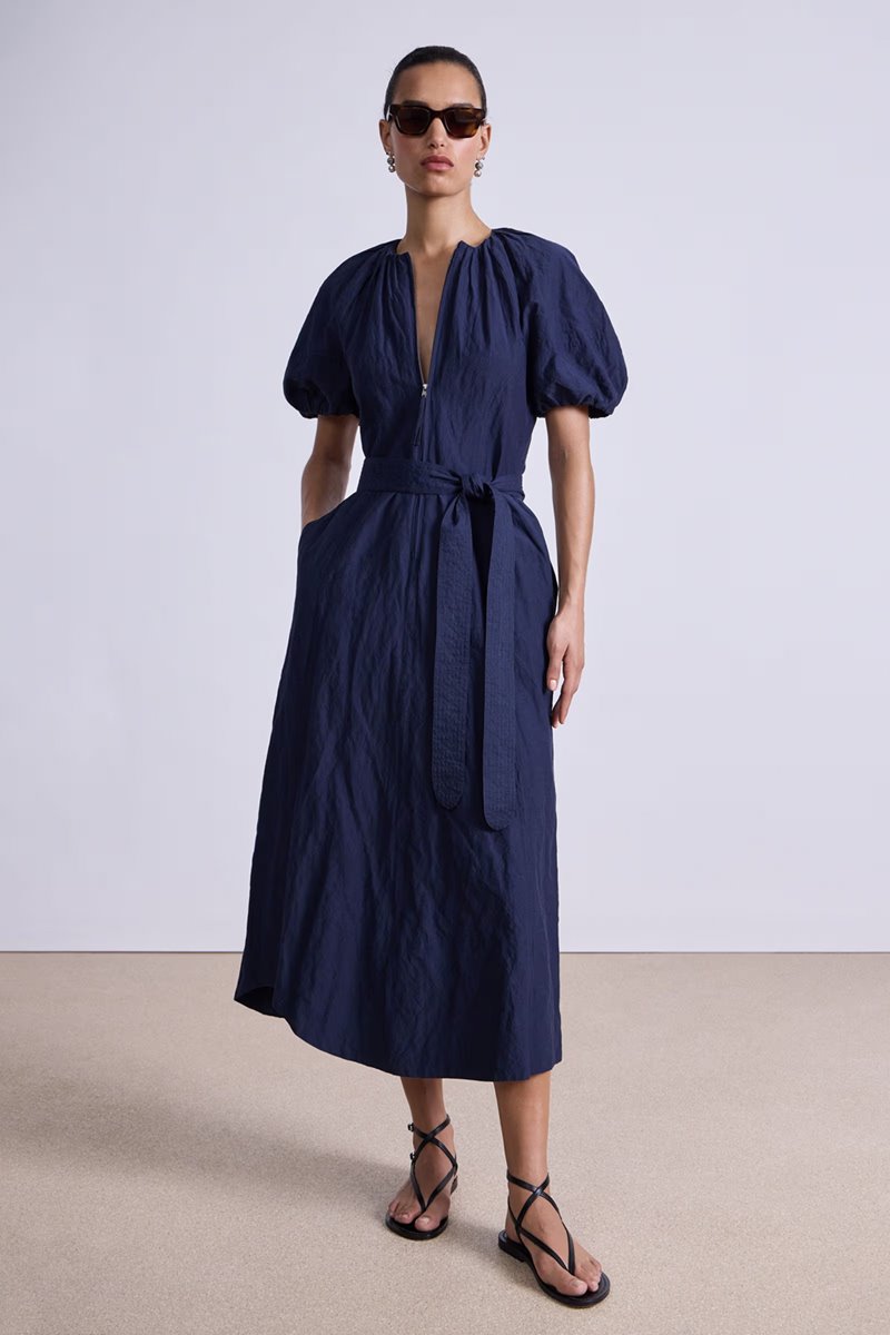 Apiece Apart neli maxi dress navy