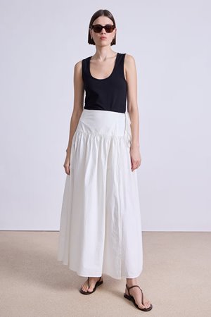 Apiece Apart angeli maxi skirt white