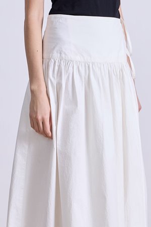 Apiece Apart angeli maxi skirt white side