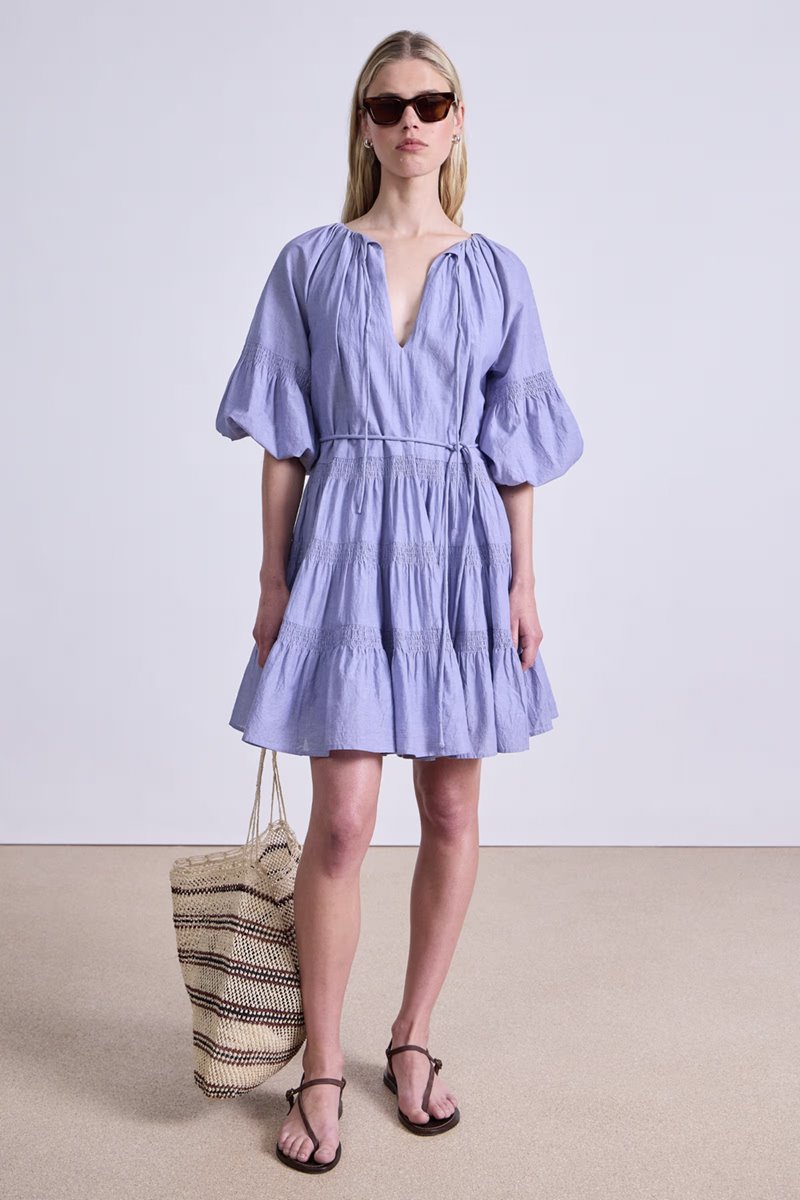 Apiece Apart cefalu mini dress english manor