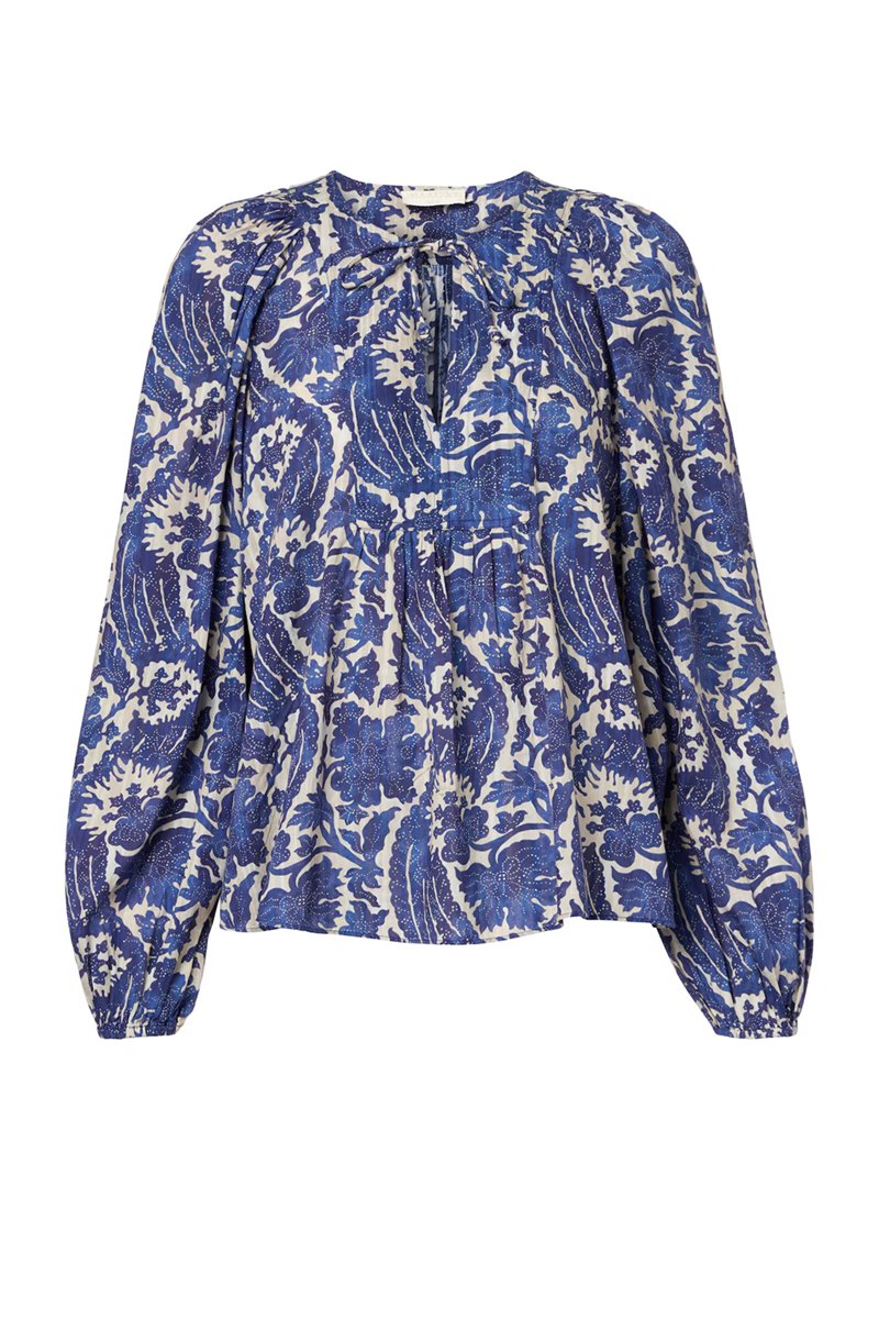 Ulla Johnson brea long sleeve ocean detail