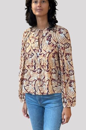 Ulla Johnson brea long sleeve amaranthus back