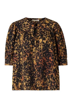 Ulla Johnson blaire short sleeve blouse savannah