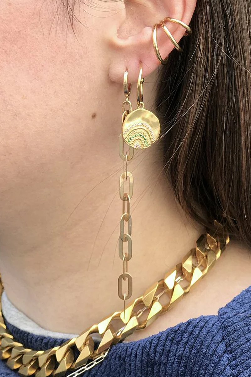 Louise Hendricks alice hoop earrings back