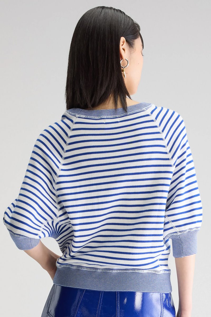 Bellerose anglet top - stripe a blue side