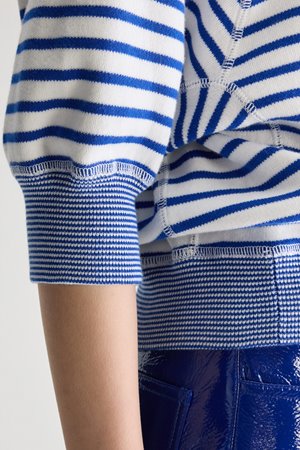 Bellerose anglet top - stripe a blue detail