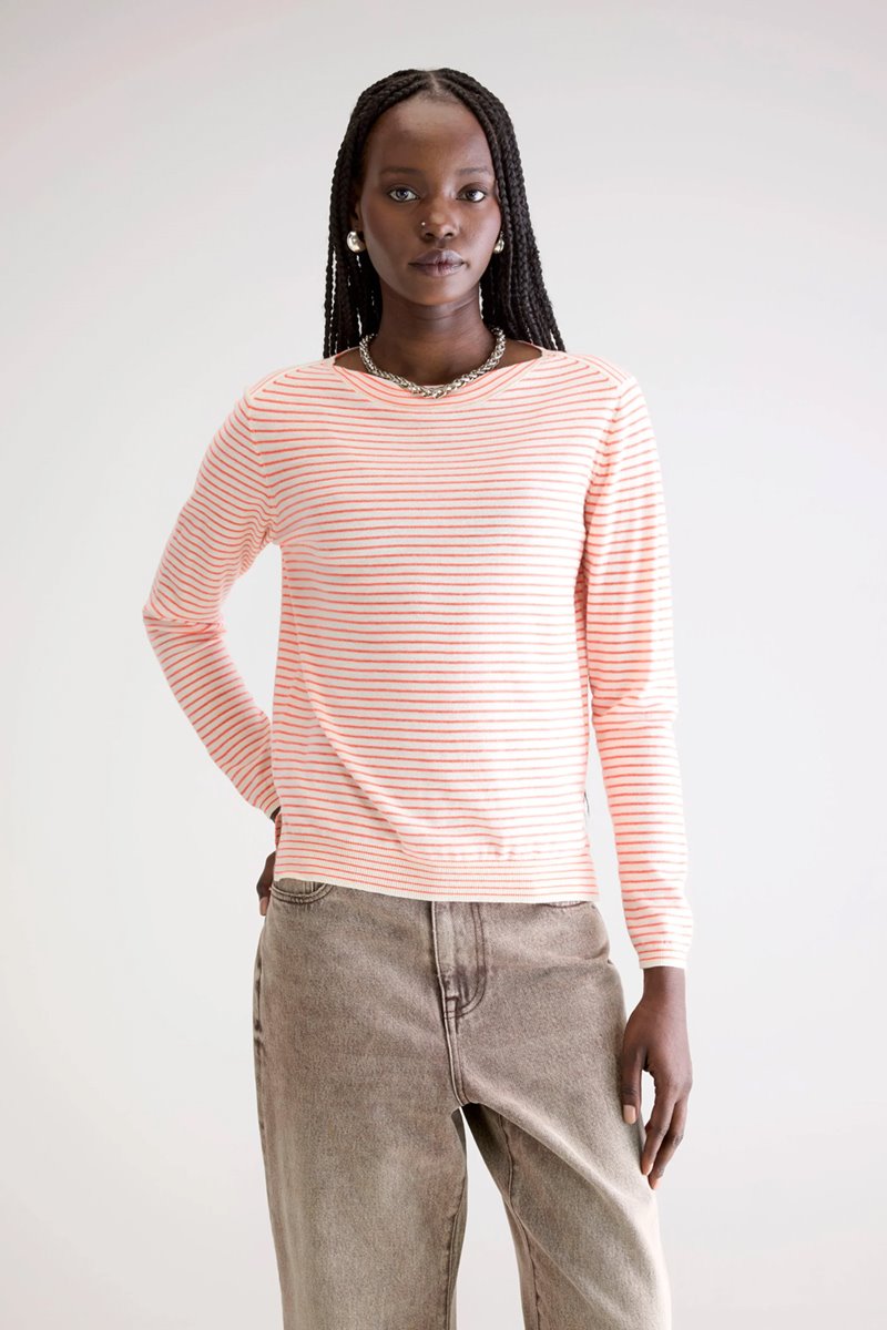 Bellerose gop boatneck sweater  stripe b