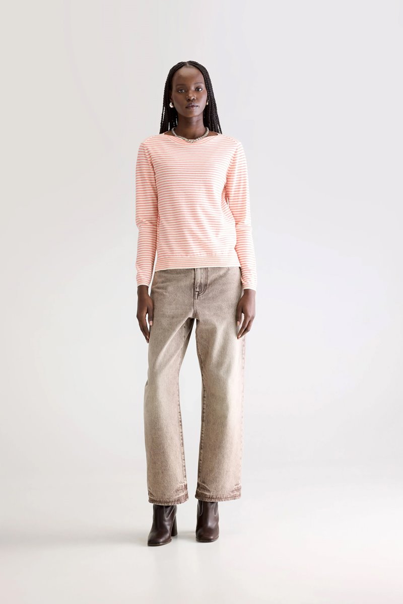 Bellerose gop boatneck sweater  stripe b back