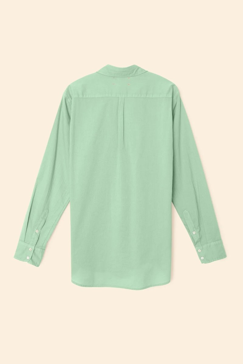 Xirena  beau shirt sage green back Xirena  beau shirt sage green back