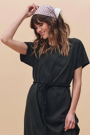 The Great the boxy tee dress  detail