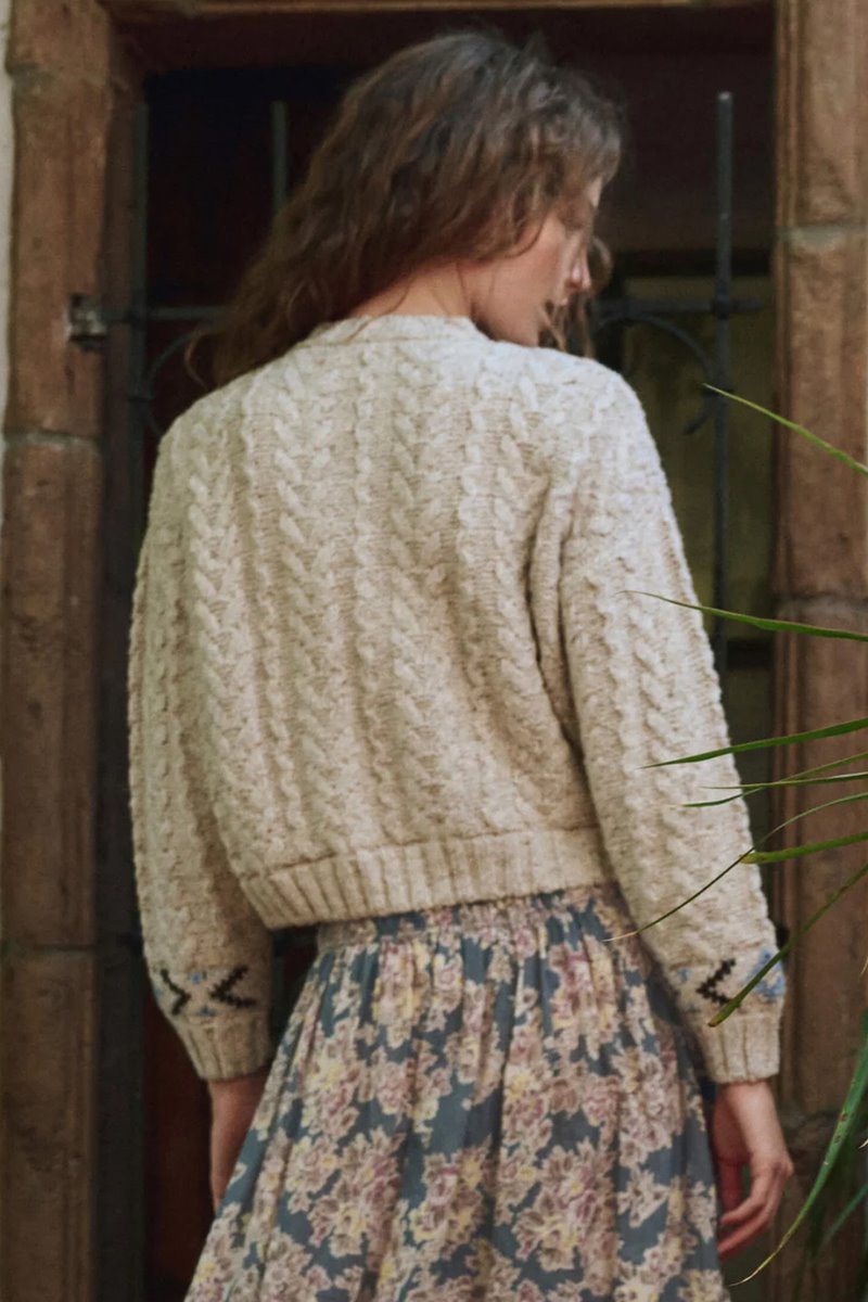 The Great the cavern cardigan  detail