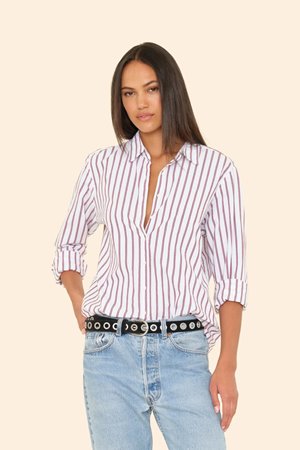 Xirena  beau stripe shirt peppermint stripe 
