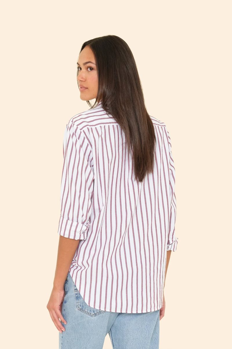 Xirena  beau stripe shirt peppermint stripe  back
