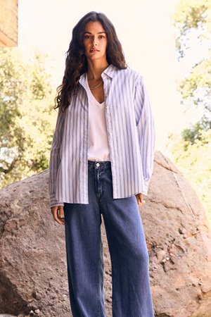 Xirena  beau stripe shirt peppermint stripe  side