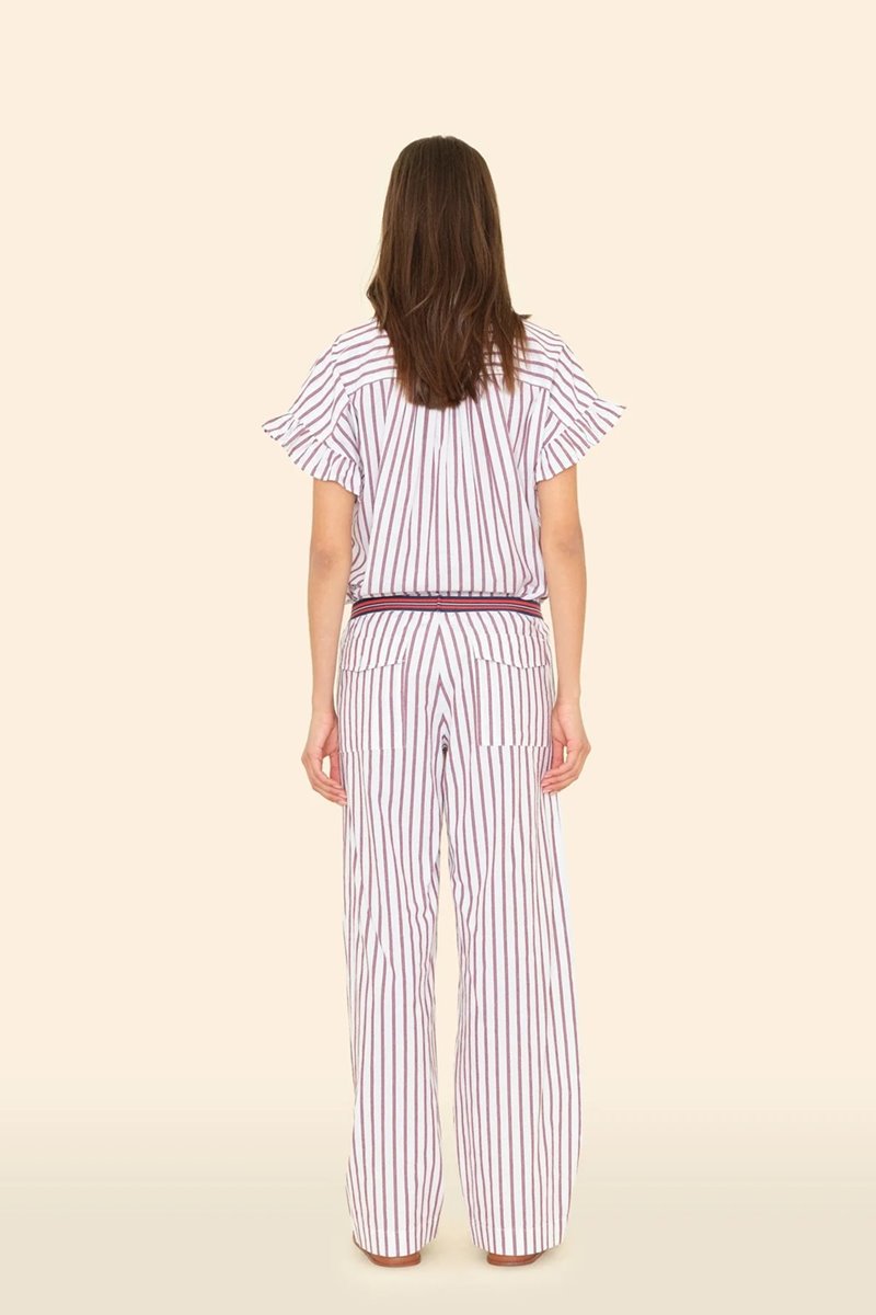 Xirena  alto pant peppermint stripe back