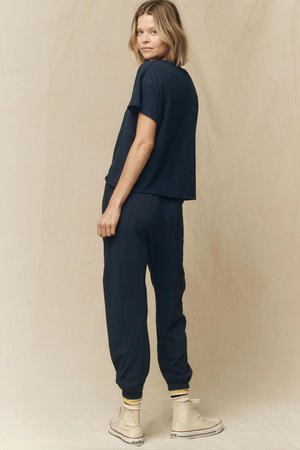 The Great the crop tee navy back