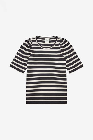 Munthe  jikolaz tee black stripe detail