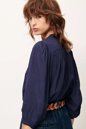 Sessun savi blouse indigo back