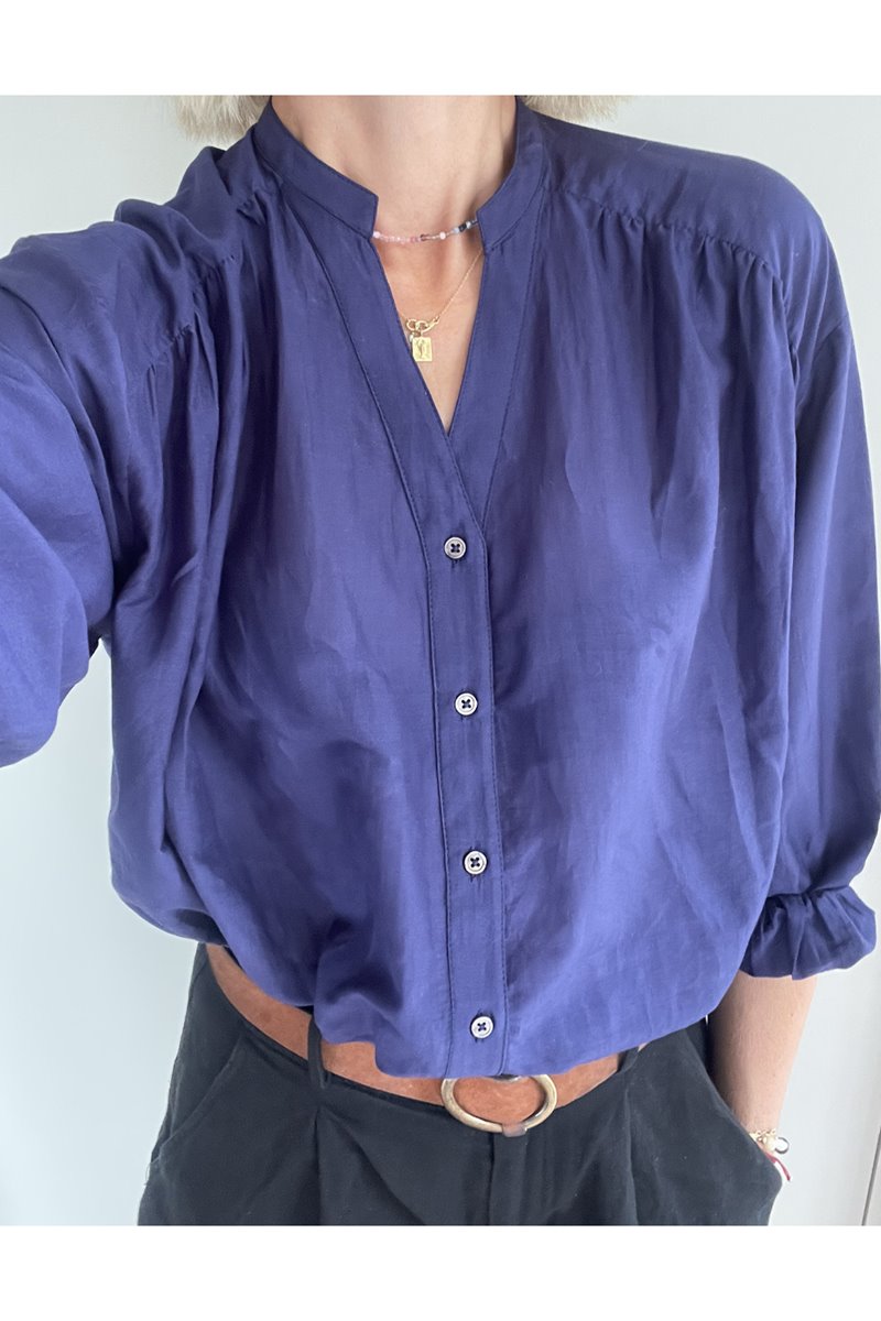 Kj's Laundry elizabeth blouse french navy