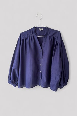 Kj's Laundry elizabeth blouse french navy back